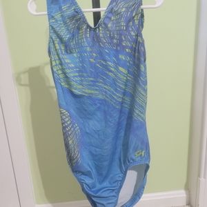 Blue and Yellow GK leotard